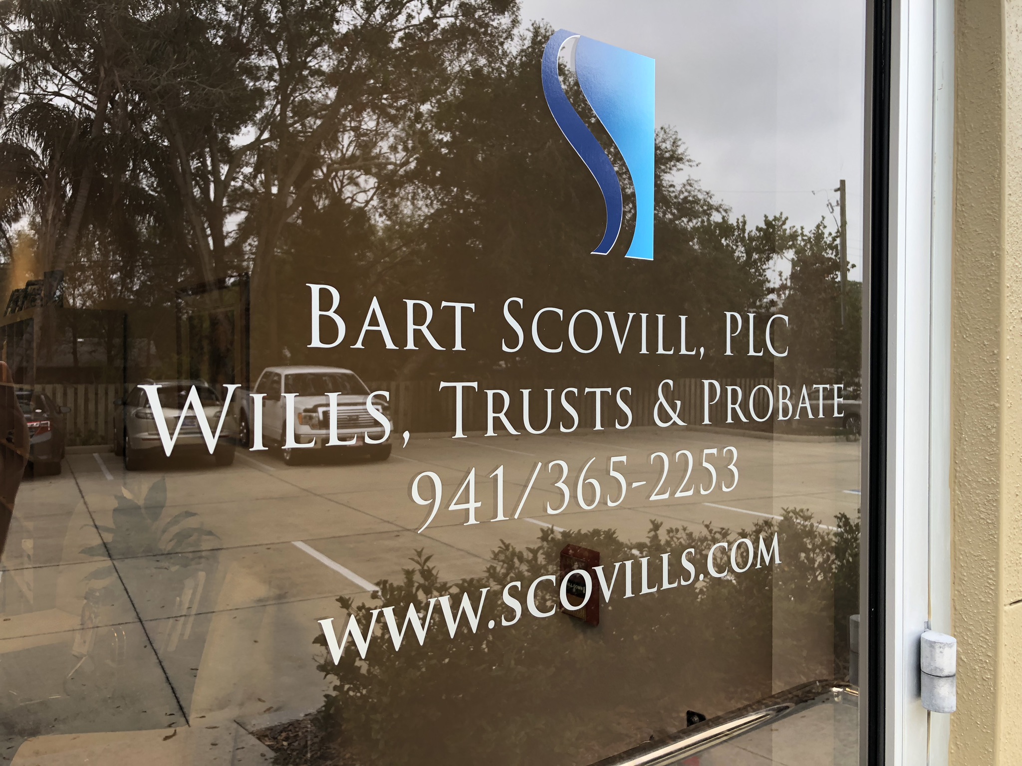 Front door of Bart Scovill, PLC