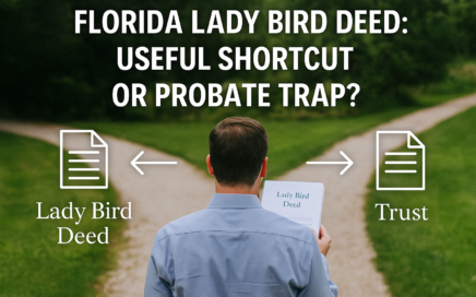 a “fork in the road” between a deed and a trust, or a person uncertain between two legal documents?