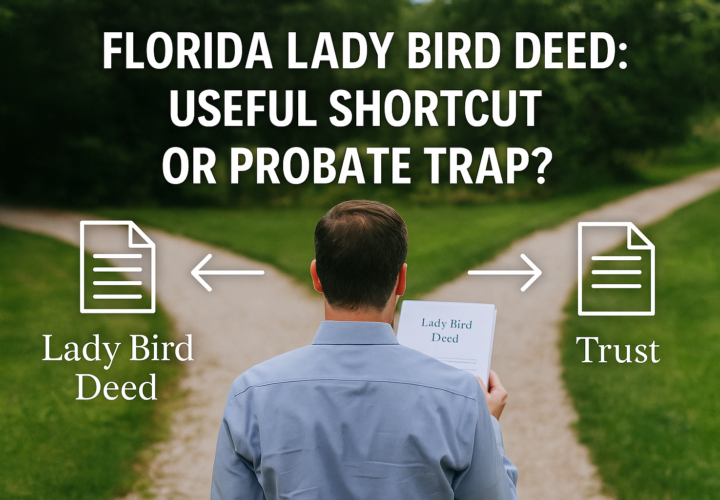 a “fork in the road” between a deed and a trust, or a person uncertain between two legal documents?